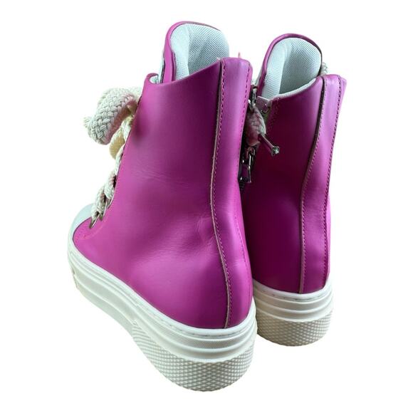 Cristianzerotre CRO3 Calipso Designed in Milano Pink  Chunky Platform Boots - Picture 3 of 7